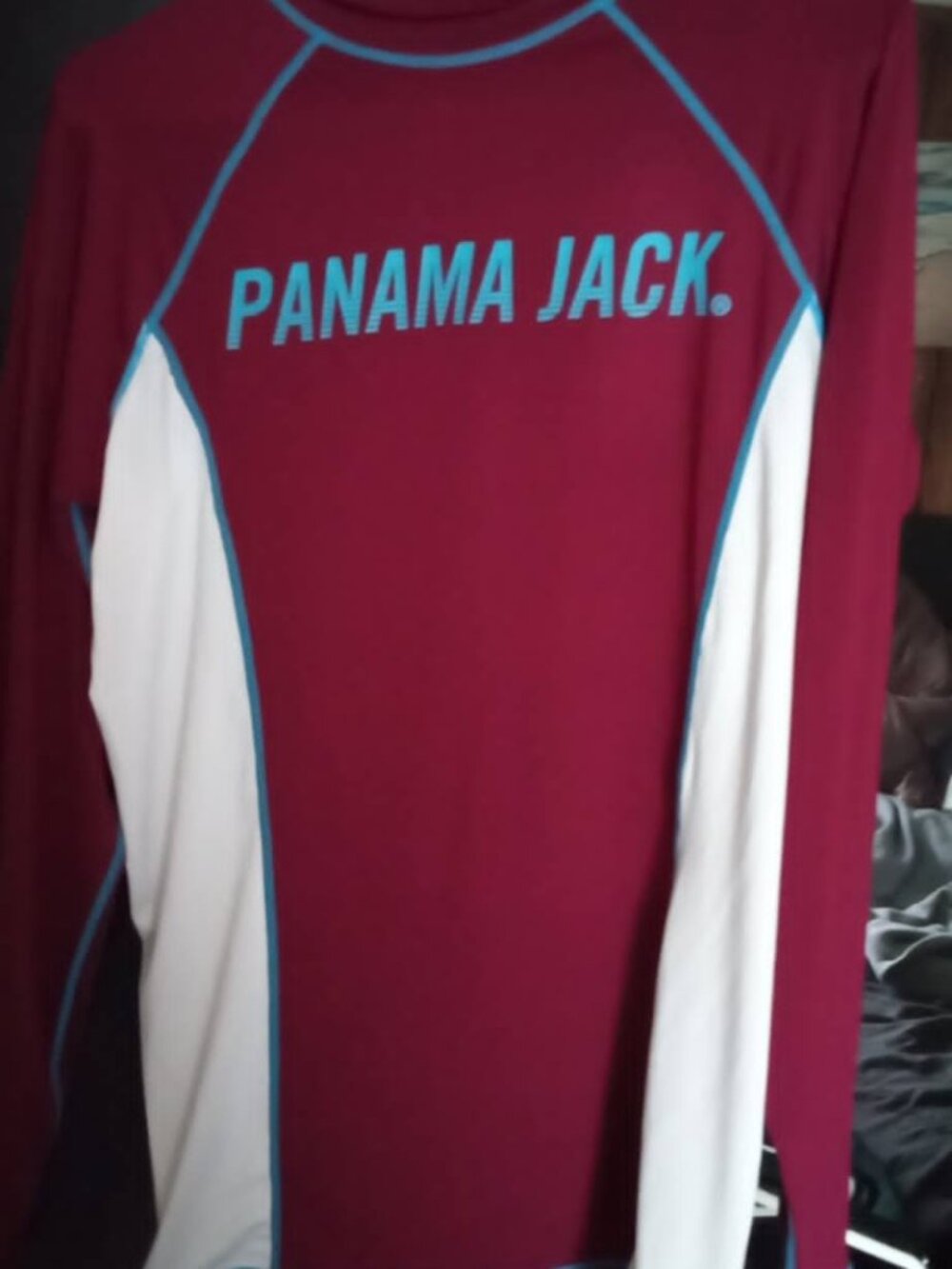 panama jack rashgaurd long sleeve large very nice